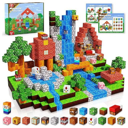 Bloques de Construcción Magnéticos 3D STEM Set Clásico o con Luz - Criativae