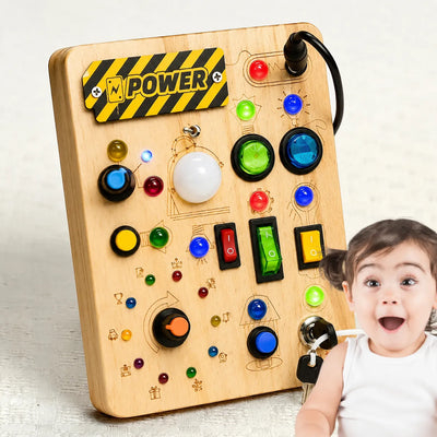 Busy Board Montessori de Madera foto 6