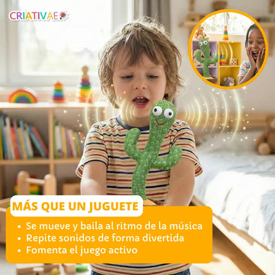 Cacto Bailarín Parlante de Peluche para Bebés foto 2