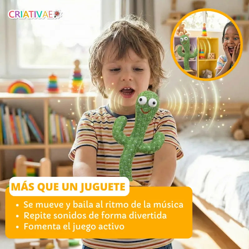 Cacto Bailarín Parlante de Peluche para Bebés foto 2