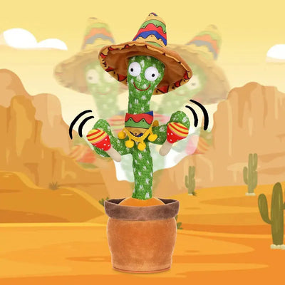 Cacto Bailarín Parlante de Peluche para Bebés Cacto Mexicano 2