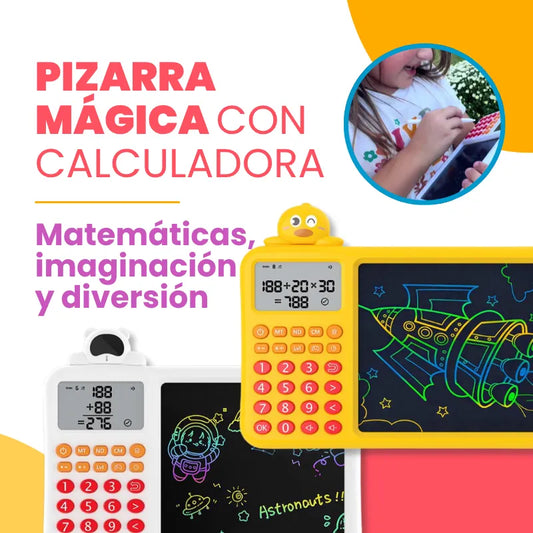 Pizarra Mágica Infantil con Calculadora Educativa 2 en 1 | CRIATIVAE