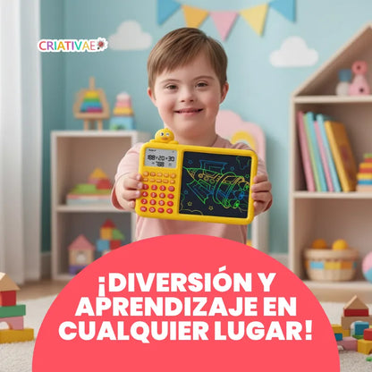 Pizarra Mágica Infantil con Calculadora Educativa 2 en 1 | CRIATIVAE