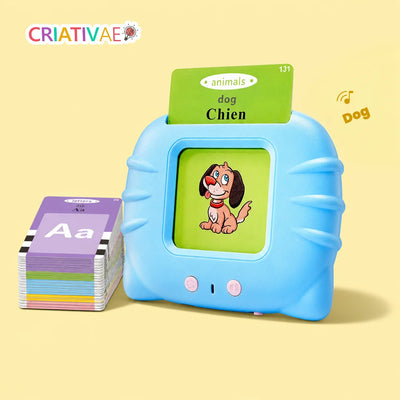 Card Kids Criativae - Tarjetas Parlantes Educativas - 224 Palabras en Inglés