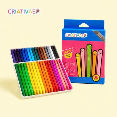 Crayones Limpios Criativae - Crayones Triangulares que No Manchan las Manos
