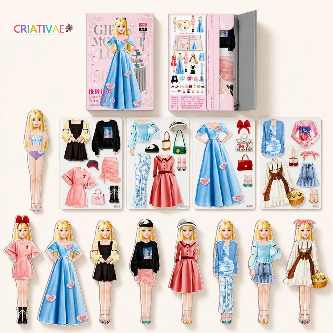Styldoll Criativae - Muñeca para Vestir con Ropa Magnética