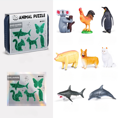 Kit de Rompecabezas 4D de Animales Animals