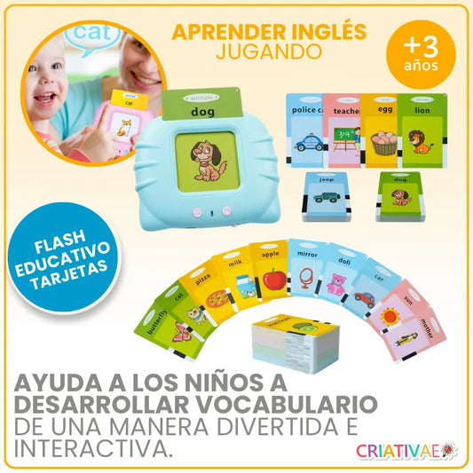 Tarjetas Parlantes Educativas - 224 Palabras Juguete de Aprendizaje y Desarrollo del Habla| CRIATIVAE