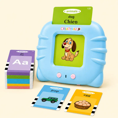 Card Kids Criativae - Tarjetas Parlantes Educativas - 224 Palabras en Inglés