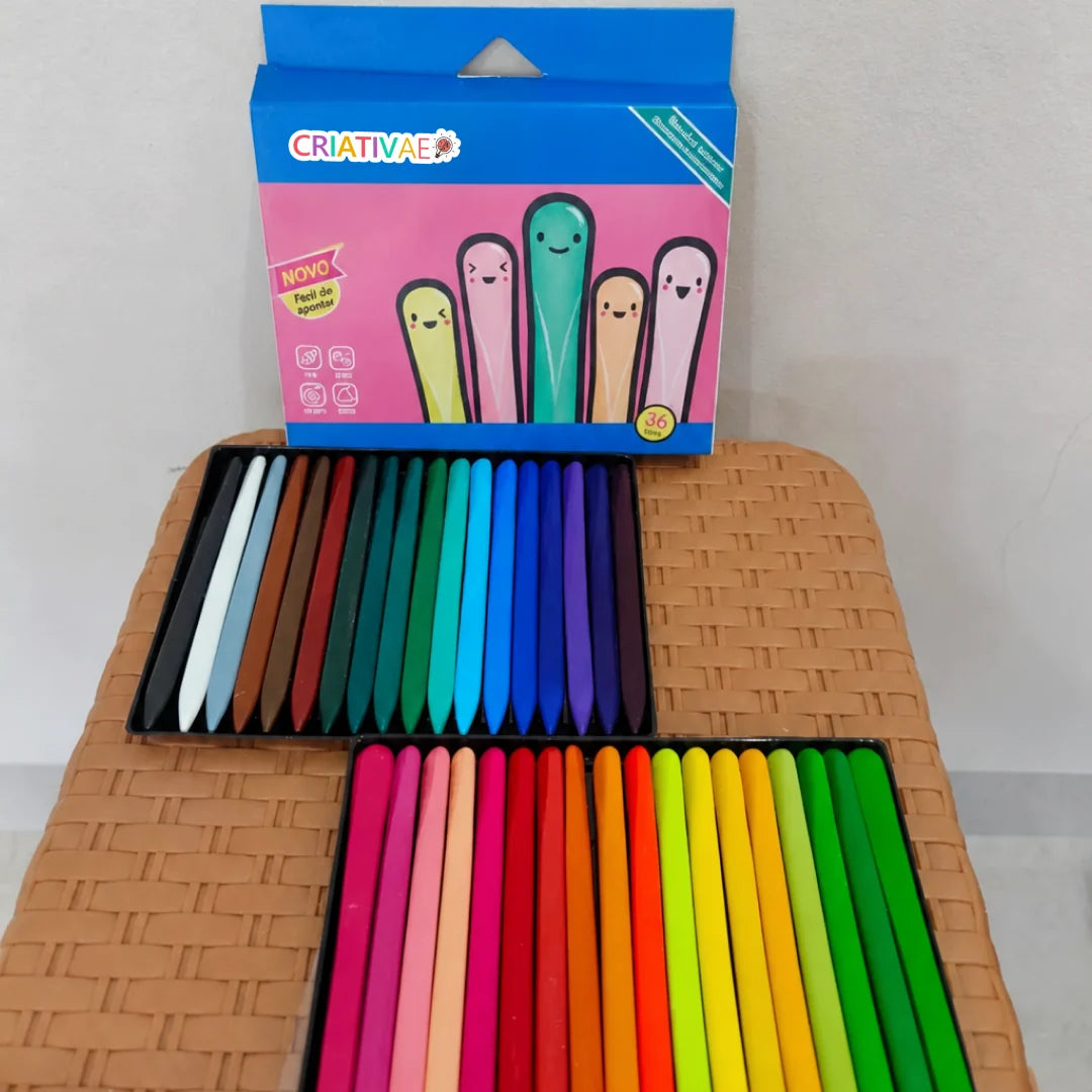Crayones Limpios Criativae - Crayones Triangulares que No Manchan las Manos
