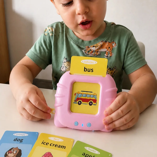 Card Kids Criativae - Tarjetas Parlantes Educativas - 224 Palabras en Inglés