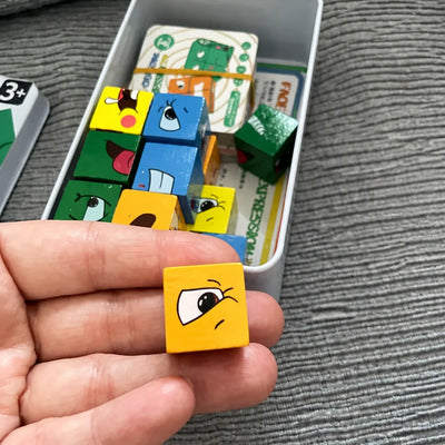 Cubo de Emociones Criativae - Juego de Madera para Nombrar lo que Siente