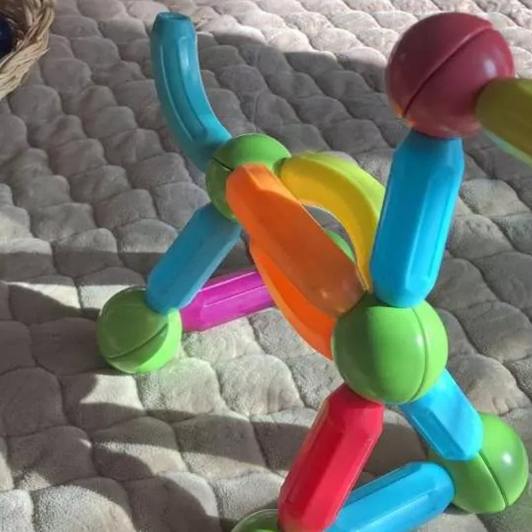 Magna Kids Criativae - Varillas y Esferas Magnéticas para Construir sin Fuerza