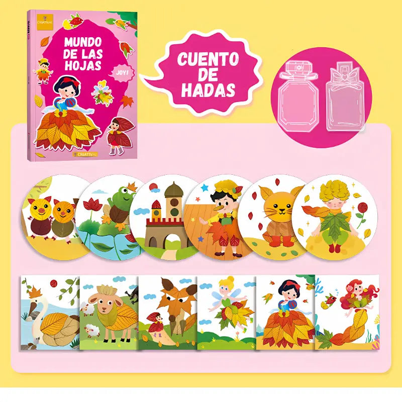 Mundo de las Hojas – Kit Educativo de Manualidades 3D para Niños 3+ | CRIATIVAE