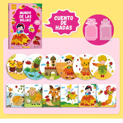 Mundo de las Hojas – Kit Educativo de Manualidades 3D para Niños 3+ | CRIATIVAE