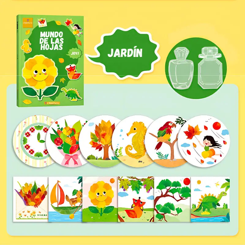 Mundo de las Hojas – Kit Educativo de Manualidades 3D para Niños 3+ | CRIATIVAE
