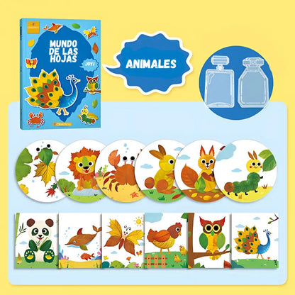 Mundo de las Hojas – Kit Educativo de Manualidades 3D para Niños 3+ | CRIATIVAE