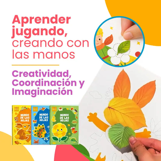 Mundo de las Hojas – Kit Educativo de Manualidades 3D para Niños 3+ | CRIATIVAE