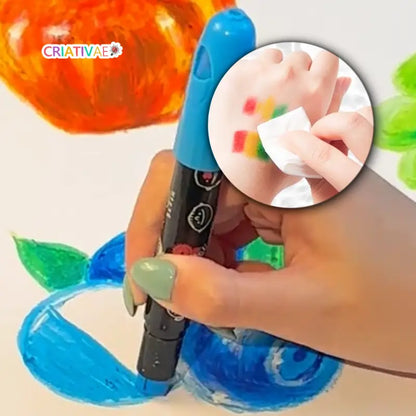 Crayones Jumbo Giratorios Criativae – Colores Vivos, Manitas Felices | CRIATIVAE