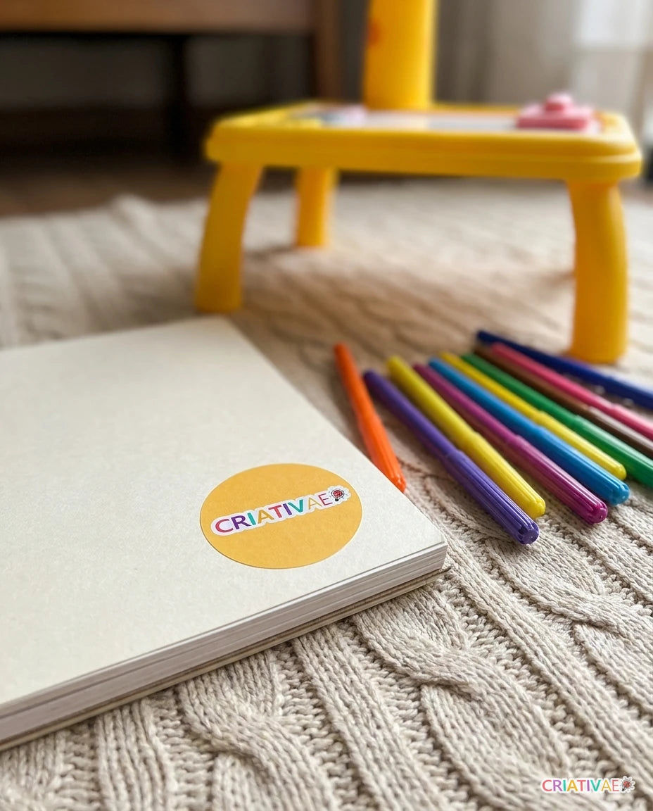 Mesa Proyector Chido para Dibujo Infantil | Pizarrón Mágico con Luz LED y 24 Diseños Chidos | Juguete Educativo Anti-Pantallas | CRIATIVAE