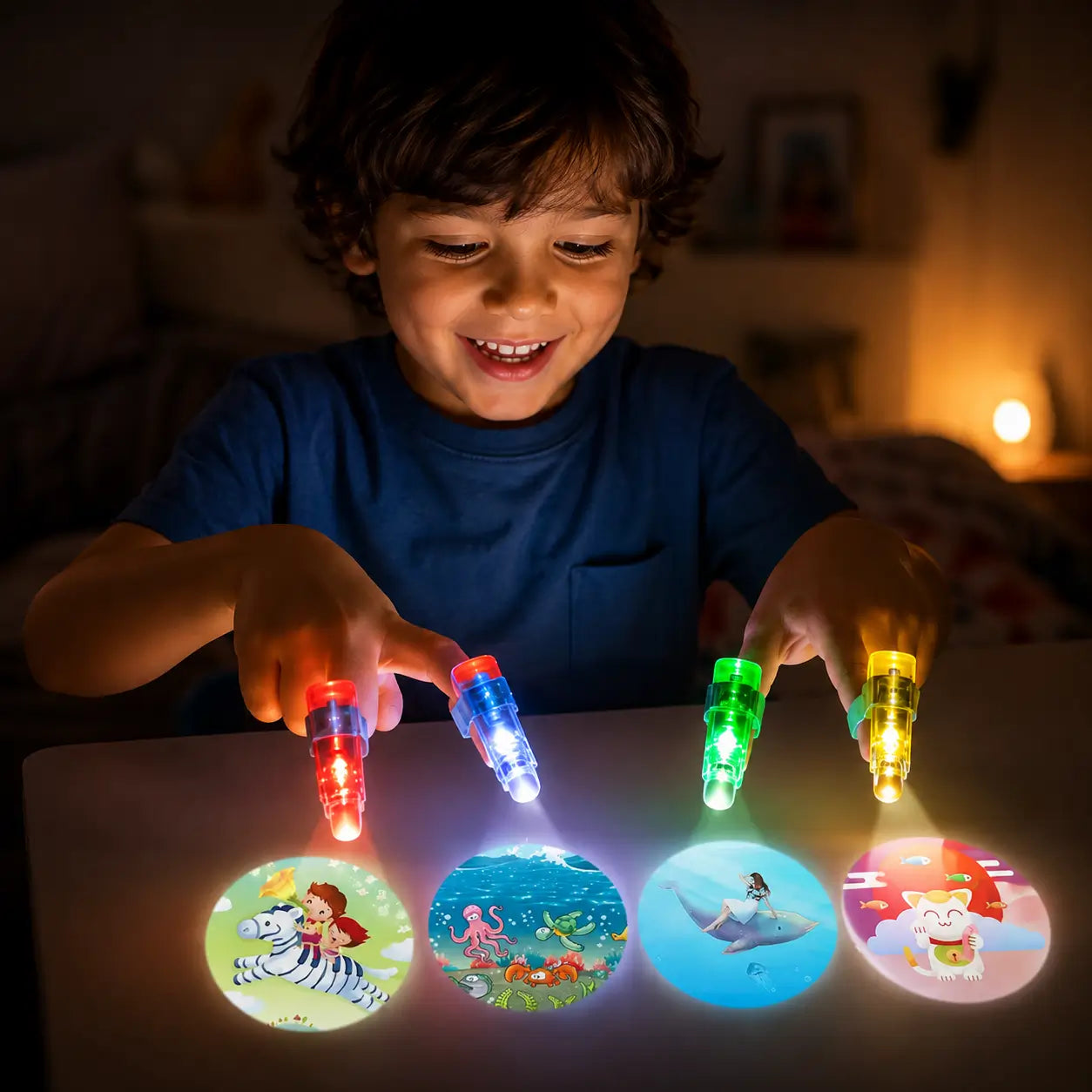 Después — Aros de Sueños Criativae - Anillos Proyectores para la Hora de Dormir