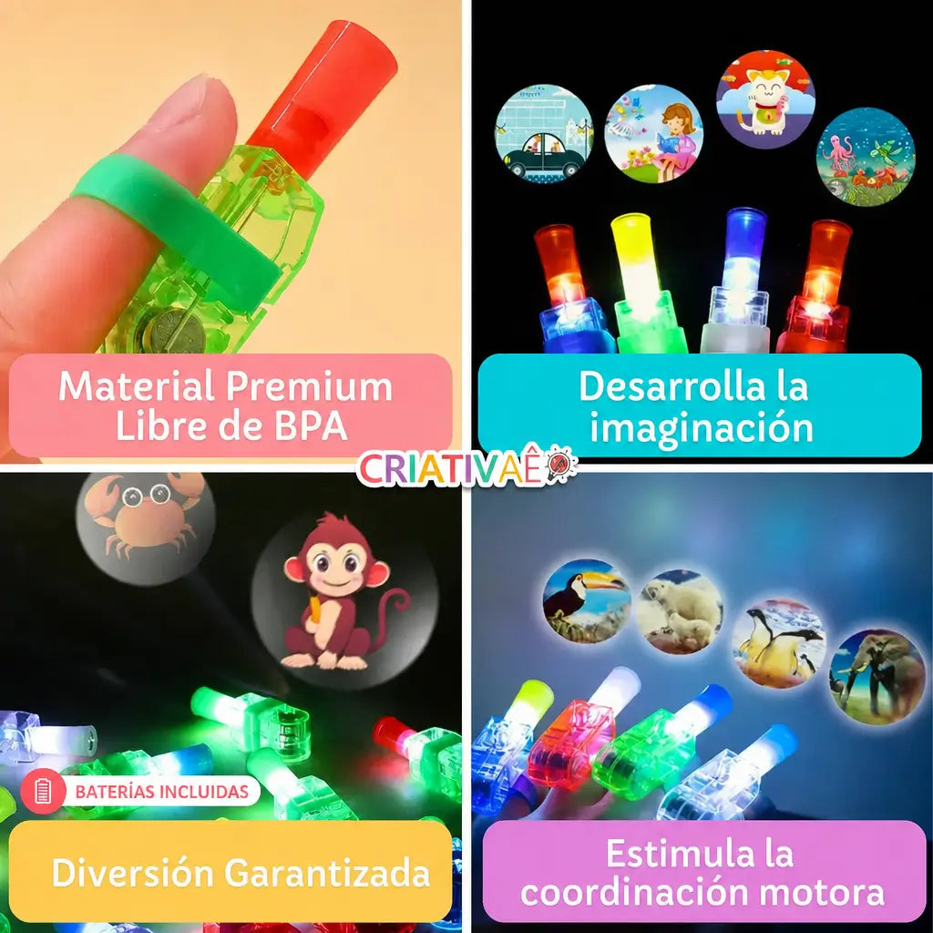 Aros de Sueños Criativae - Anillos Proyectores para la Hora de Dormir