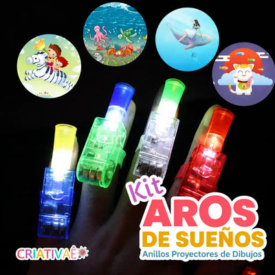 Aros de Sueños Criativae - Anillos Proyectores para la Hora de Dormir