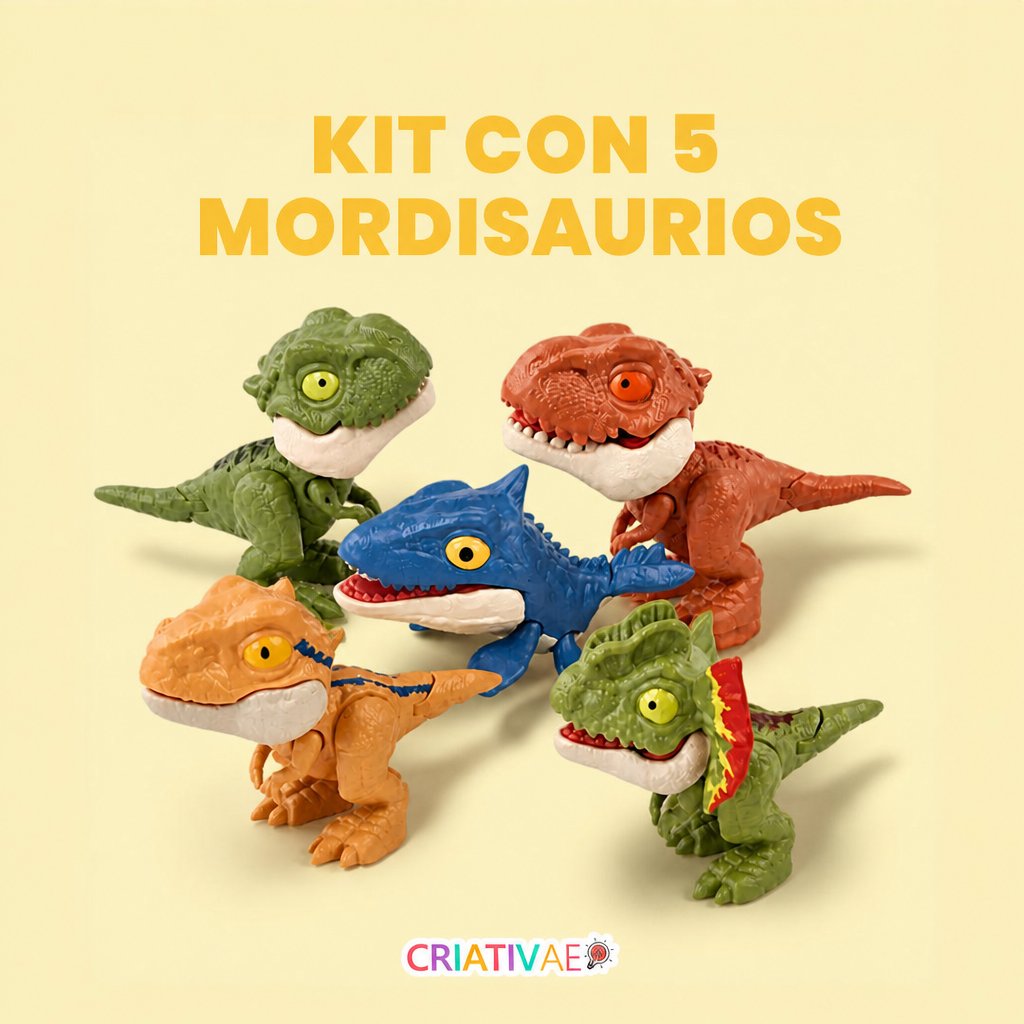 Mordisaurio Criativae - Dinosaurios de Bolsillo que Muerden el Dedo