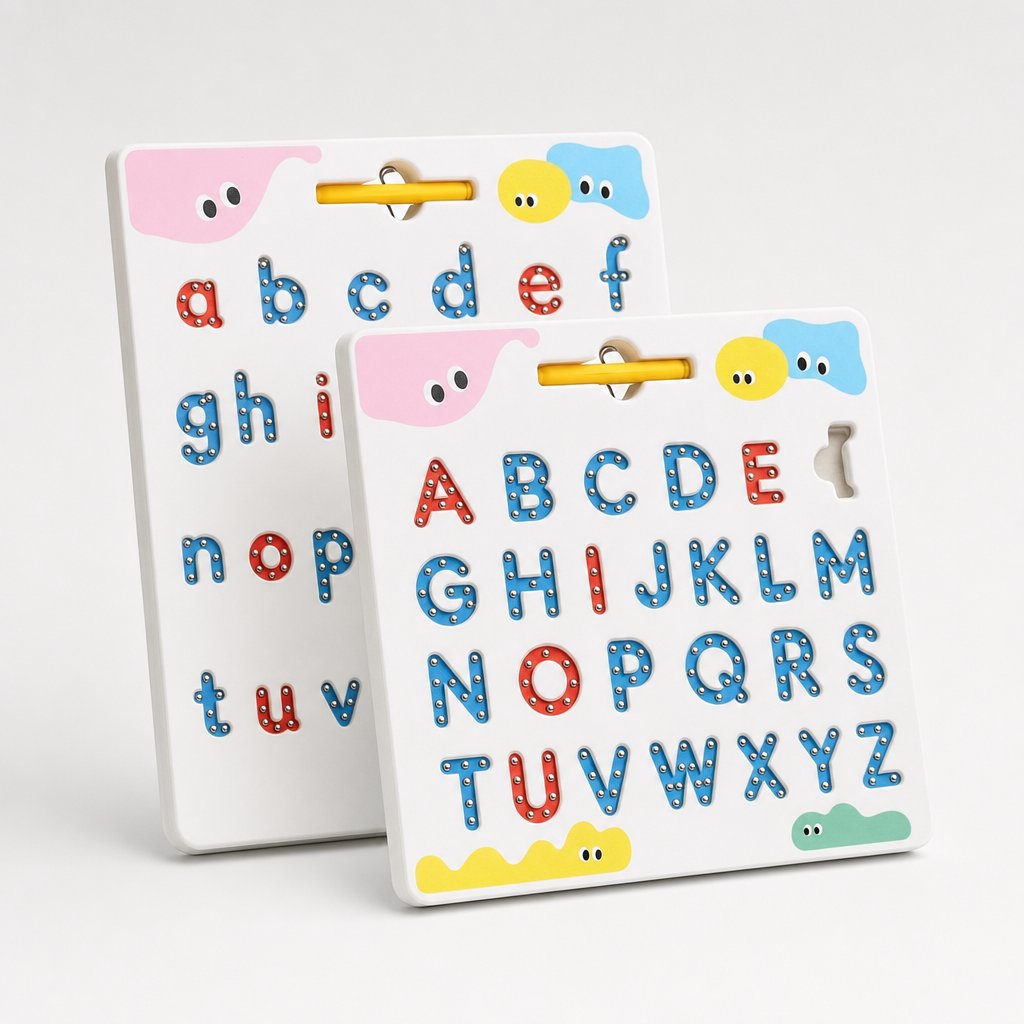 Tablero Mágico ABC Criativae - Tablero Magnético de Trazado de Letras de Doble Cara
