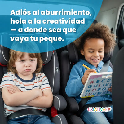 Tablero Mágico ABC Criativae - Tablero Magnético de Trazado de Letras de Doble Cara