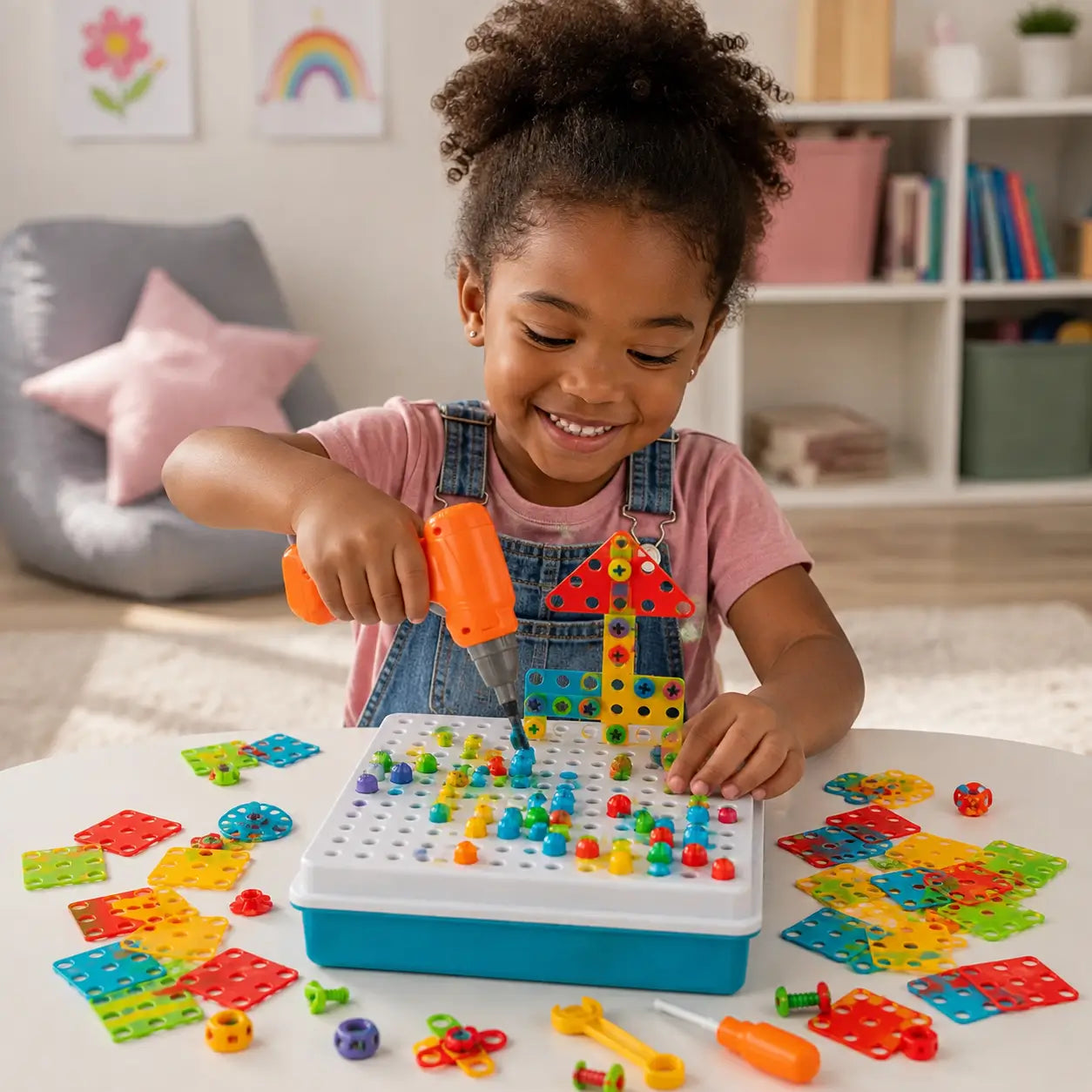 Después — Tecto3D Criativae - Set de Taladro y Construcción para Niños