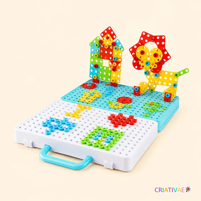 Tecto3D Criativae - Set de Taladro y Construcción para Niños