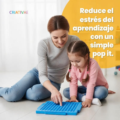 Kit de Matemáticas Interactivo Pop It Criativae - Fracciones y Operaciones