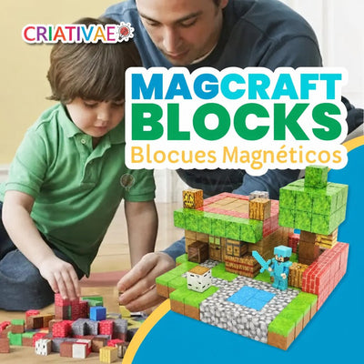 MagCraft Criativae - Bloques Magnéticos de Construcción Infantil