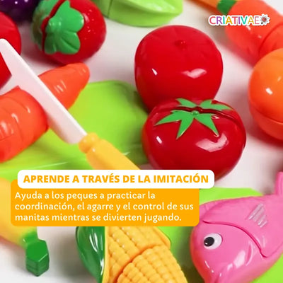 Juguete Educativo para Cortar Alimentos para Niños 3+ | CRIATIVAE foto 2