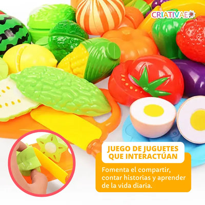 Juguete Educativo para Cortar Alimentos para Niños 3+ | CRIATIVAE foto 9