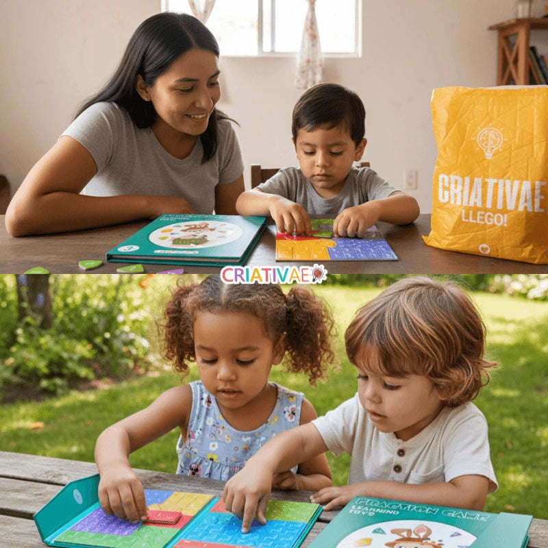 Libro Montessori Didáctico Magnético de Fracciones - Criativae