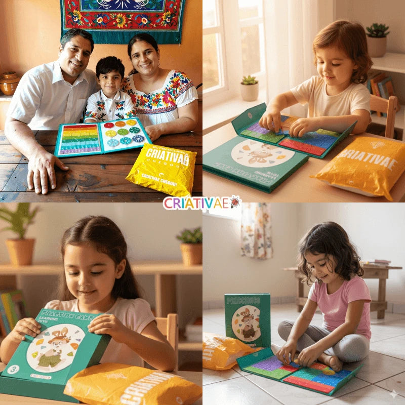 Libro Montessori Didáctico Magnético de Fracciones - Criativae