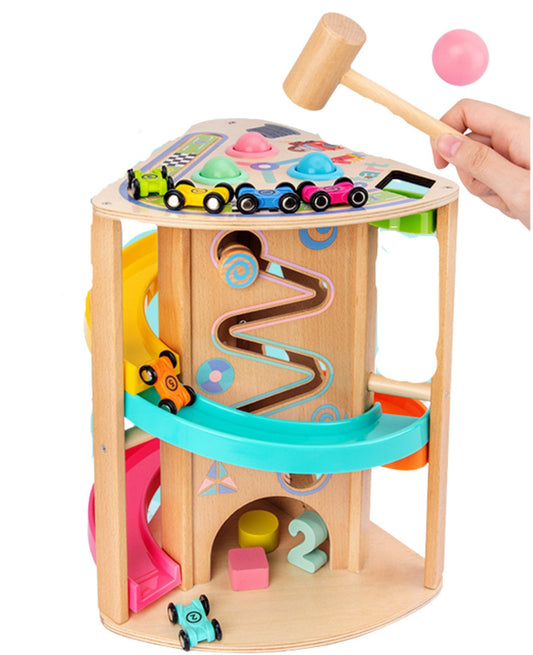 Engaging Niño pequeño Actividad Hub | Multi-Level Auto Racing Track