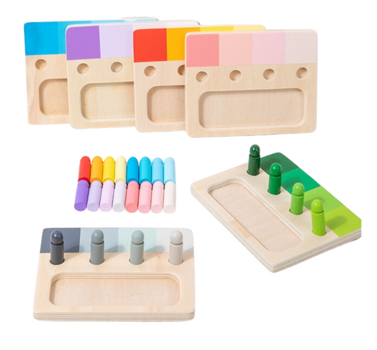 Gradient Color Pegs Palette Matching Sets