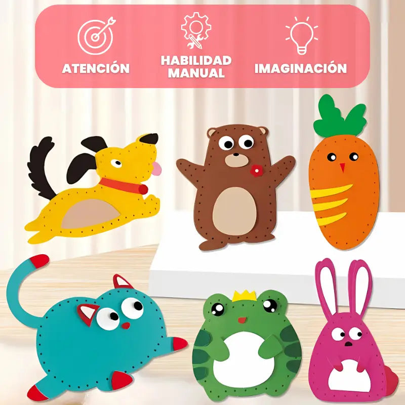 Kit de Costura Creativa para Niños – Manualidades Seguras y Educativas | CRIATIVAE