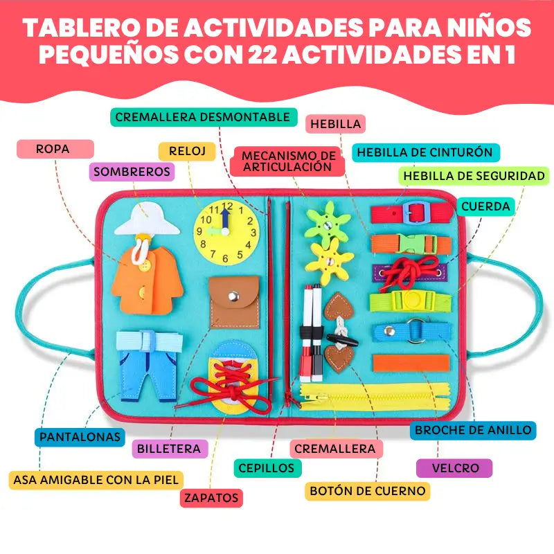 Busy Board Montessori para Niños foto 2