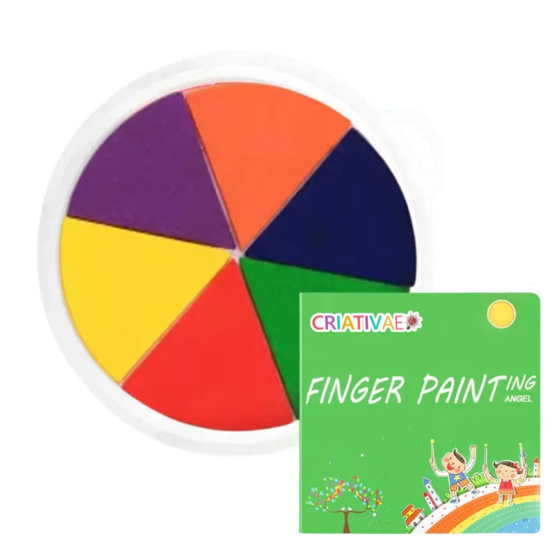 Kit de Pintura con Dedos Montessori para Niños Pequeños 6 Colores