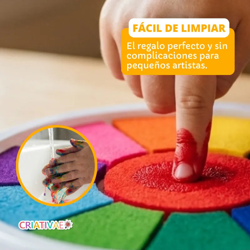 Kit de Pintura con Dedos Montessori para Niños Pequeños foto 2