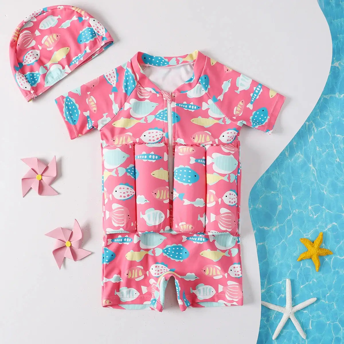 FloatSuit Criativae, Traje de Baño Infantil con Flotadores Internos, vista 6 de 6
