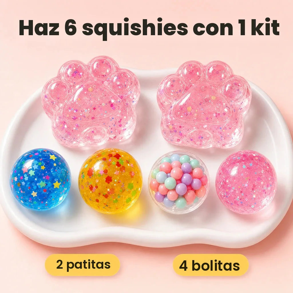 Haz 6 squishies con 1 kit