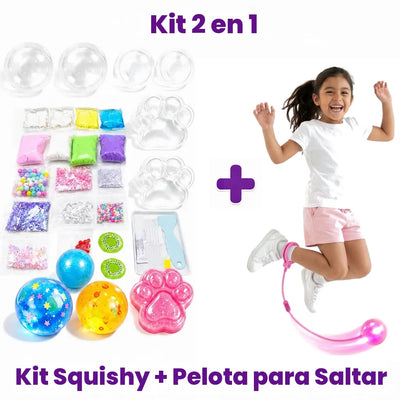 Kit Squishy Patita - Kit + Pelota para Saltar
