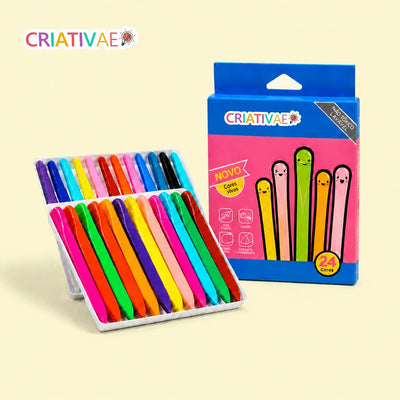 Crayones Limpios Criativae - Crayones Triangulares que No Manchan las Manos