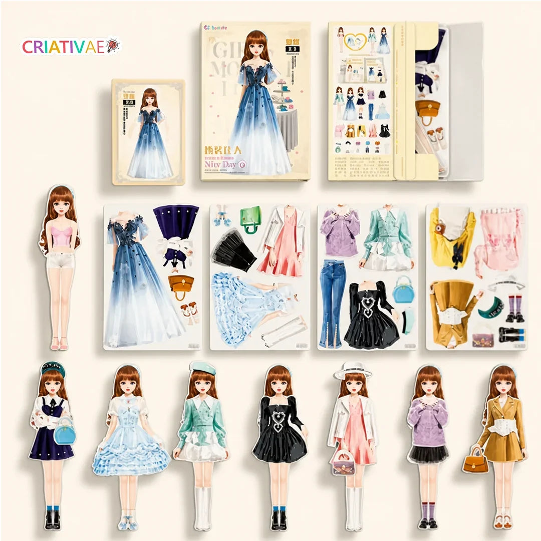 Styldoll Criativae - Muñeca para Vestir con Ropa Magnética