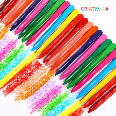 Crayones Limpios Criativae - Crayones Triangulares que No Manchan las Manos